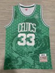 Maillot de Basket #33 Bird Boston Celtics The Year of the Loong Vert